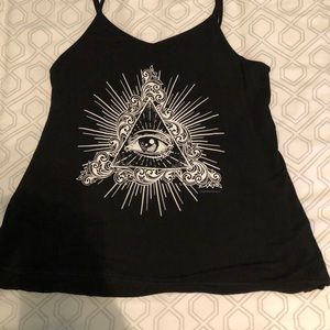 black evil eye tank